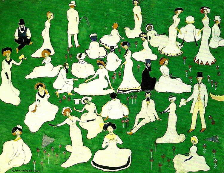 Kazimir Malevich relaxing Germany oil painting art